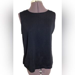 Maille Ishyu Silk Capsule Knit Tank Sz L Classic Basic Staple Elegant Minimalist